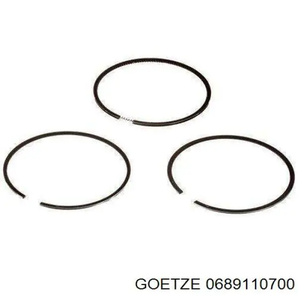 06-891107-00 Goetze кольца поршневые на 1 цилиндр, 2-й ремонт (+0,50)