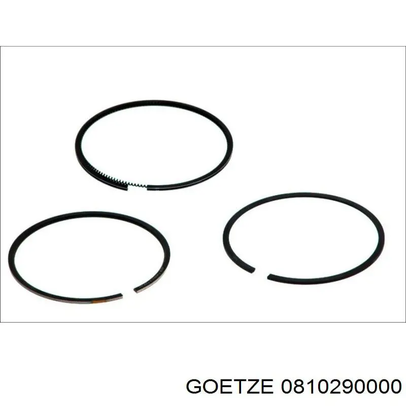 08-102900-00 Goetze кольца поршневые на 1 цилиндр, std.