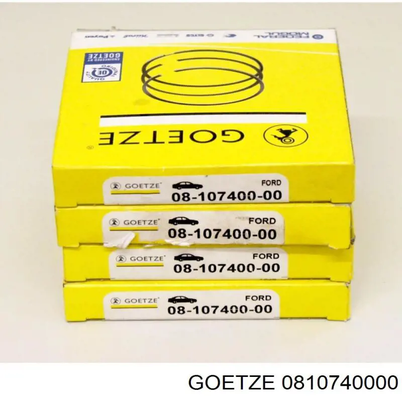 08-107400-00 Goetze кольца поршневые на 1 цилиндр, std.