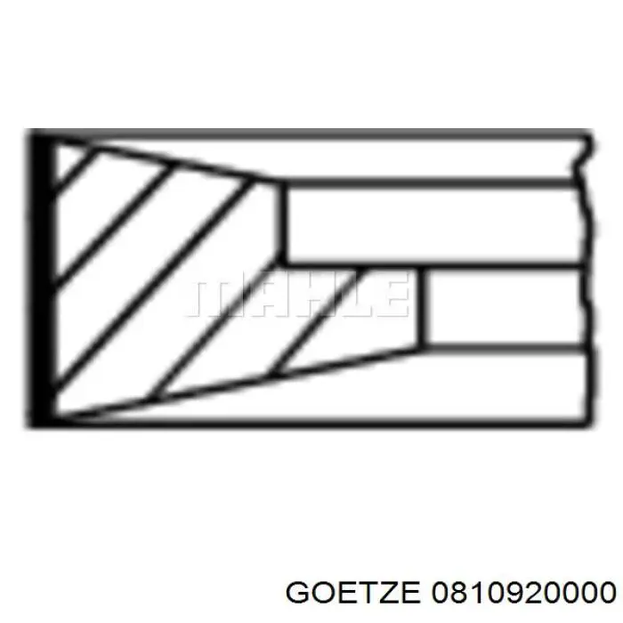800055410000 Kolbenschmidt Поршневые кольца на 1 цилиндр, STD