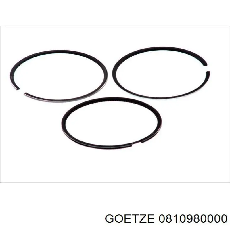 08-109800-00 Goetze кольца поршневые на 1 цилиндр, std.