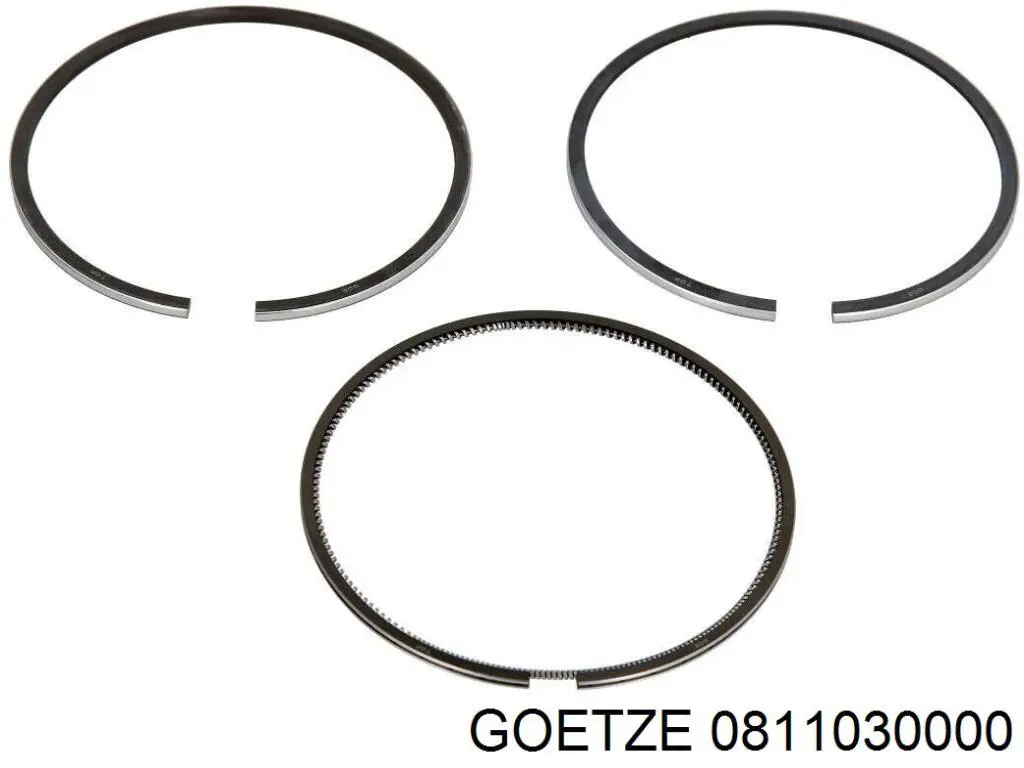 Купить 0811030000 Goetze Комплект поршневых колец на 1 цилиндр, стандарт