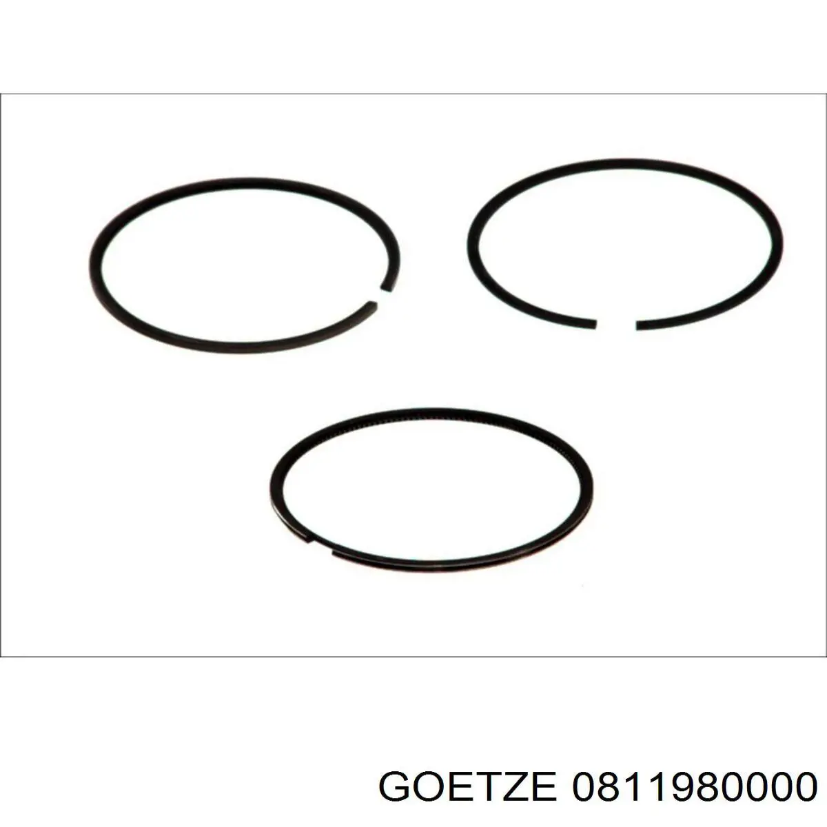 08-119800-00 Goetze кольца поршневые на 1 цилиндр, std.