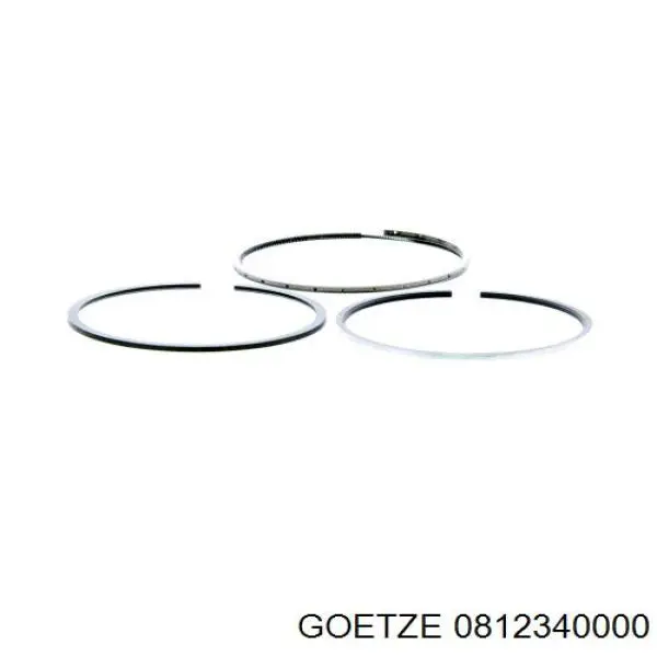 Juego de aros de pistón para 1 cilindro, STD 0812340000 Goetze