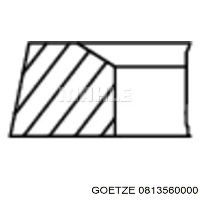 Кольца поршневые STD на 1 цилиндр Goetze 0813560000 цена, от 18.16 USD
