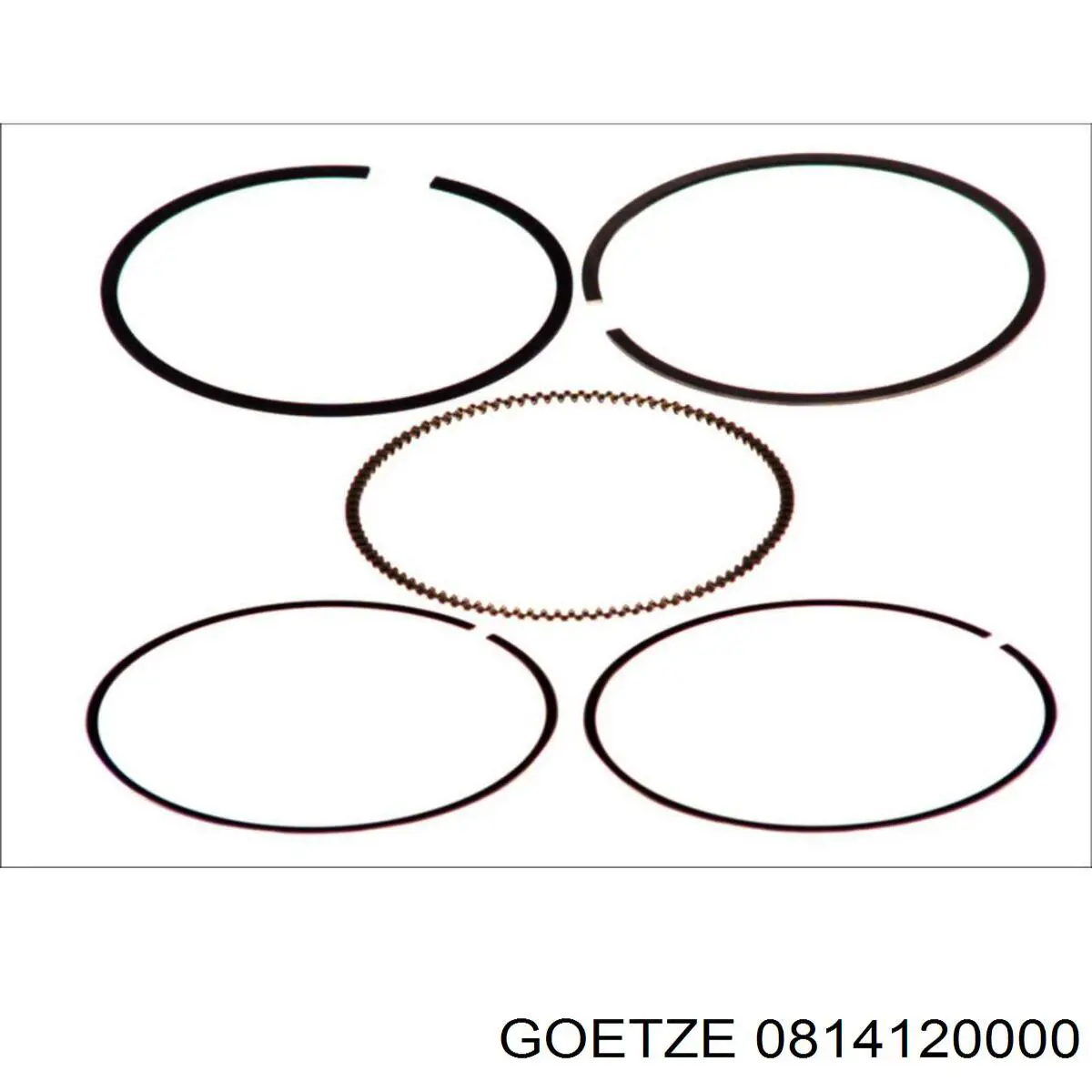 08-141200-00 Goetze кольца поршневые на 1 цилиндр, std.