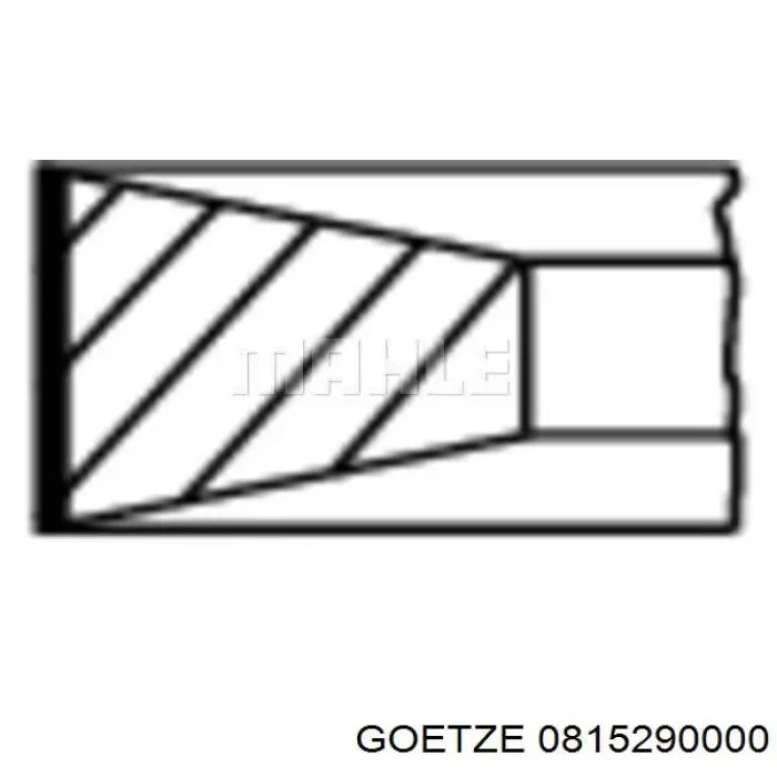 08-152900-00 Goetze кольца поршневые на 1 цилиндр, std.