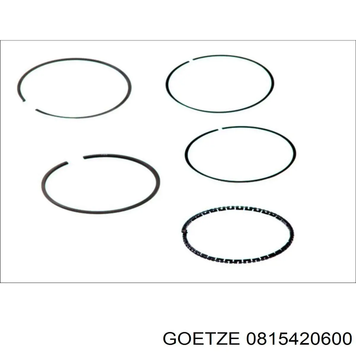 Кольца поршневые на 1 цилиндр, 2-й ремонт (+0,50) GOETZE 0815420600