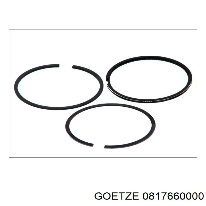 08-176600-00 Goetze кольца поршневые на 1 цилиндр, std.