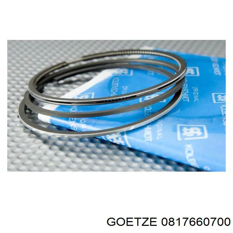 Кольца поршневые на 1 цилиндр, 2-й ремонт (+0,50) GOETZE 0817660700