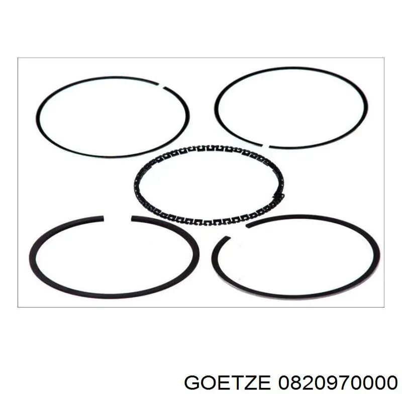 08-209700-00 Goetze кольца поршневые на 1 цилиндр, std.