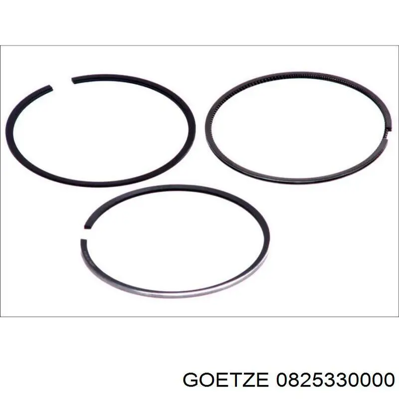 0825330000 Goetze Поршневые кольца на 1 цилиндр, STD