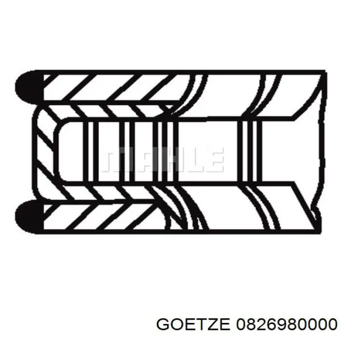 Кольца поршневые STD на 1 цилиндр Goetze 0826980000 цена, от 10.68 USD