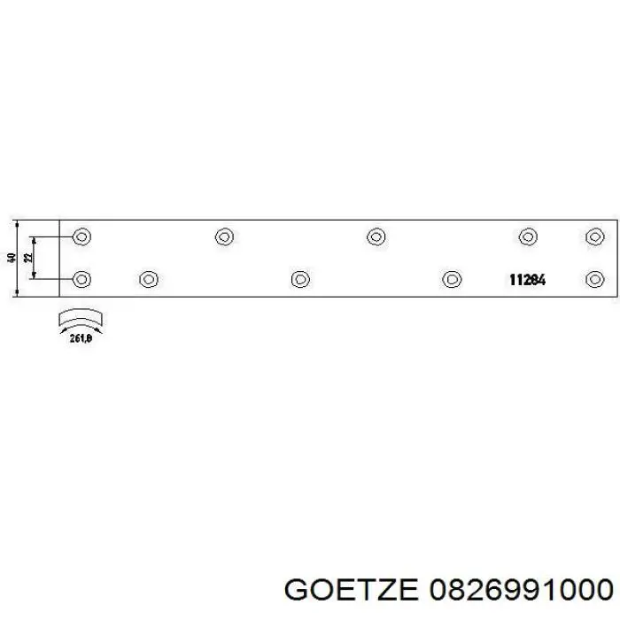 826991000 Goetze кольца поршневые на 1 цилиндр, 3-й ремонт (+0,75)