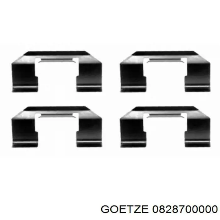 Купить 0828700000 Goetze Комплект поршневых колец на 1 цилиндр, стандарт
