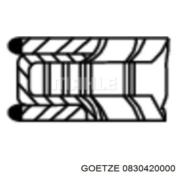 08-304200-00 Goetze anéis do pistão para 1 cilindro, std.