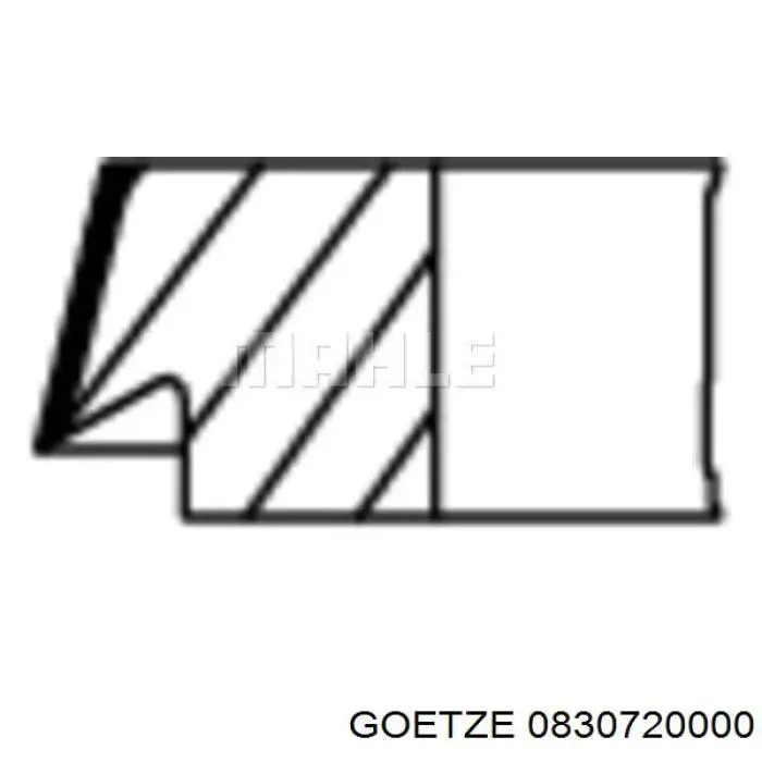 Кольца поршневые STD на 1 цилиндр Goetze 0830720000 цена, от 13.57 USD