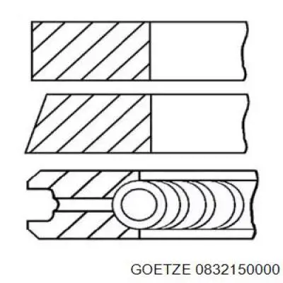 Кольца поршневые STD на 1 цилиндр Goetze 832150000 цена, от 11.62 USD