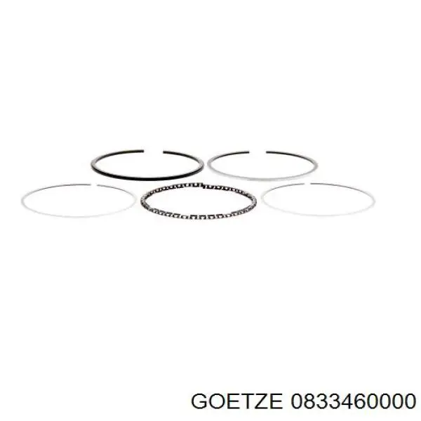 08-334600-00 Goetze кольца поршневые на 1 цилиндр, std.
