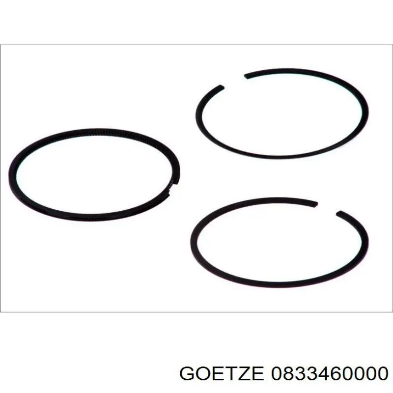 0833460000 Goetze Поршневые кольца на 1 цилиндр, STD