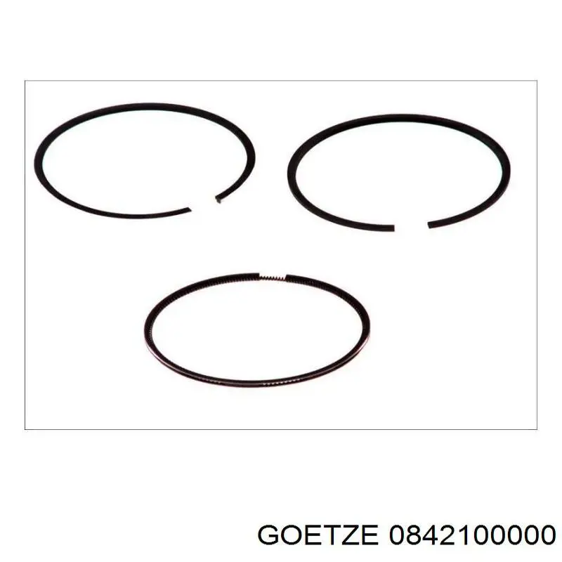 08-421000-00 Goetze кольца поршневые на 1 цилиндр, std.