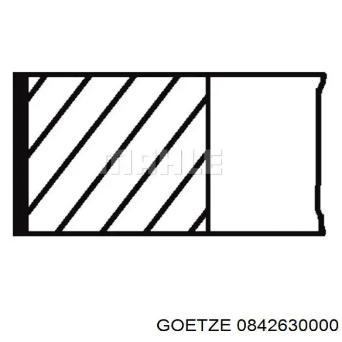 0842630000 Goetze Поршневые кольца на 1 цилиндр, STD