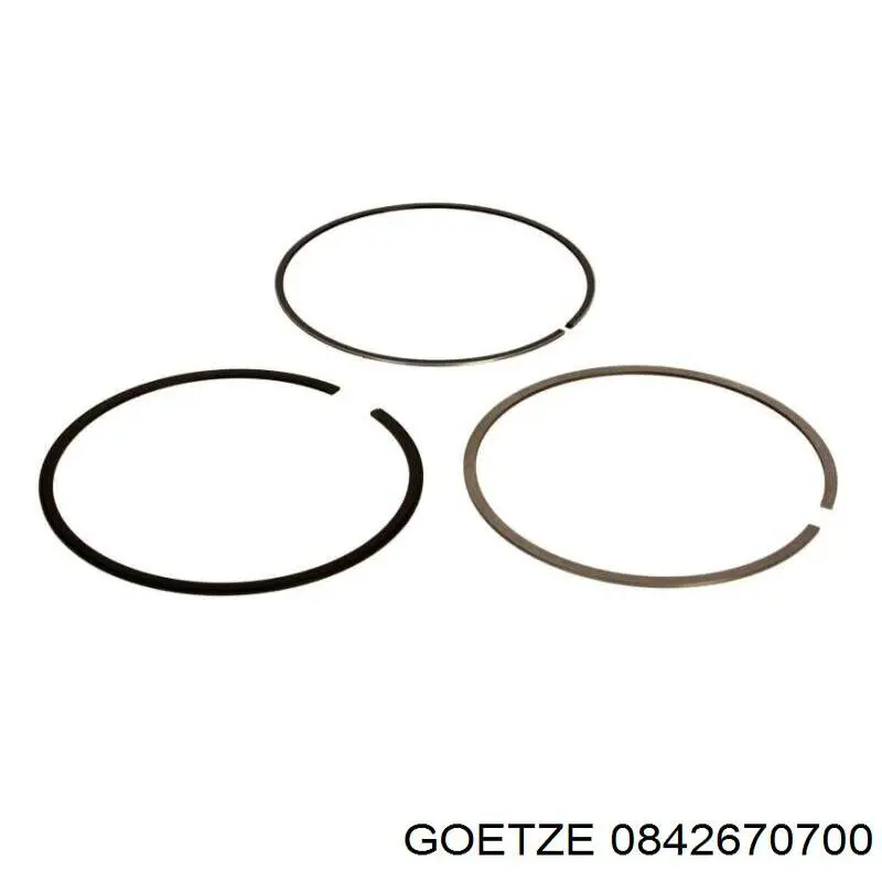 08-426707-00 Goetze кольца поршневые на 1 цилиндр, 2-й ремонт (+0,50)