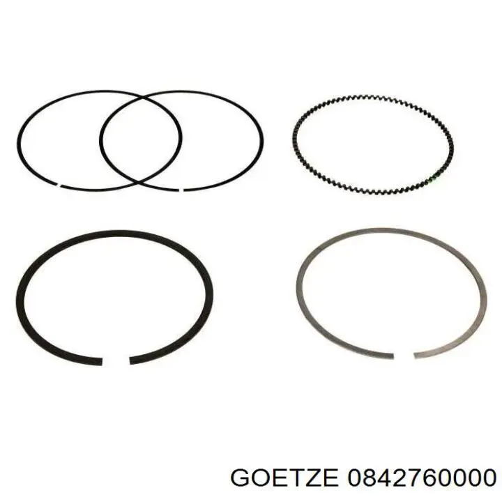 Кольца поршневые STD на 1 цилиндр Goetze 0842760000 цена, от 17.14 USD