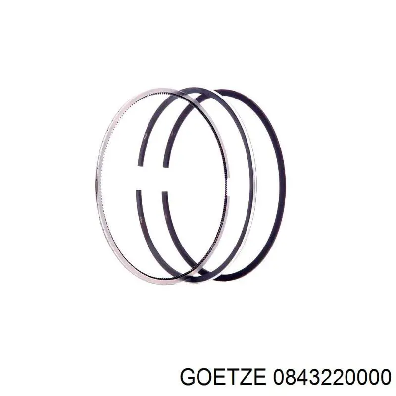 08-432200-00 Goetze кольца поршневые на 1 цилиндр, std.