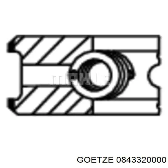 Кольца поршневые STD на 1 цилиндр Goetze 0843320000 цена, от 21.35 USD