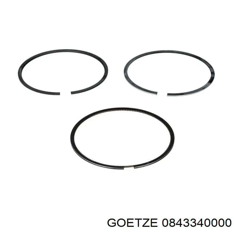 08-433400-00 Goetze кольца поршневые на 1 цилиндр, std.