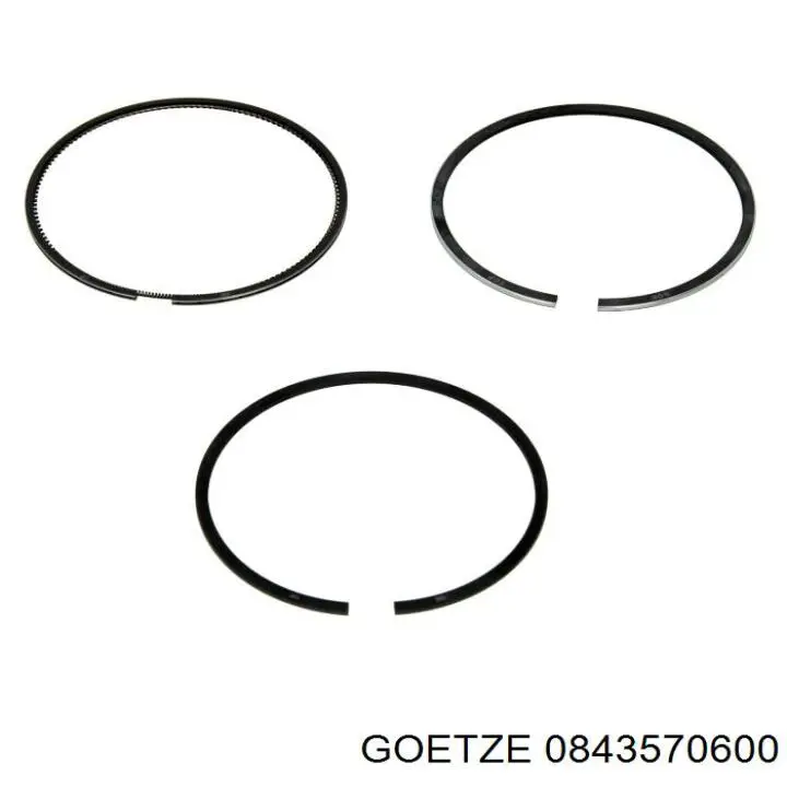 08-435706-00 Goetze кольца поршневые на 1 цилиндр, 2-й ремонт (+0,50)