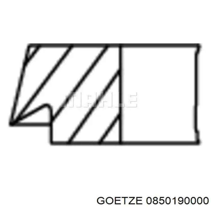 Кольца поршневые STD на 1 цилиндр Goetze 0850190000 цена, от 12.47 USD