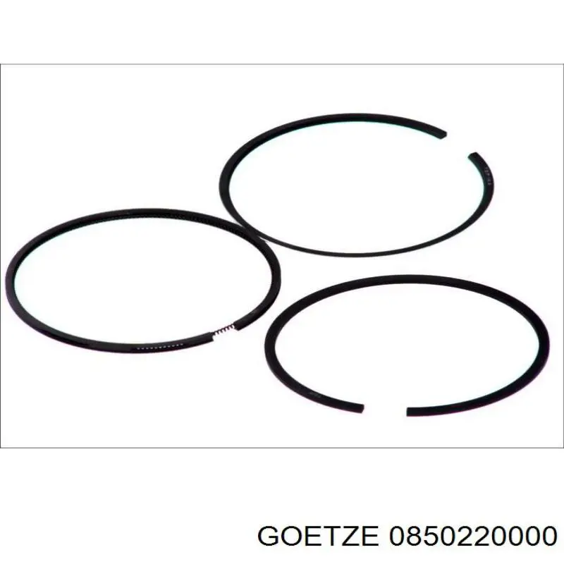 Купить 0850220000 Goetze Комплект поршневых колец на 1 цилиндр, стандарт
