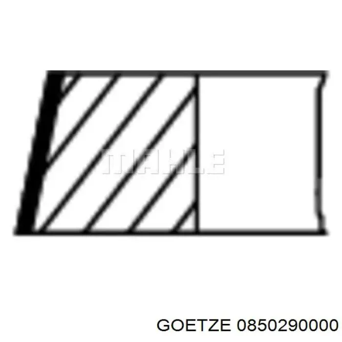 Кольца поршневые STD на 1 цилиндр Goetze 0850290000 цена, от 12.54 USD