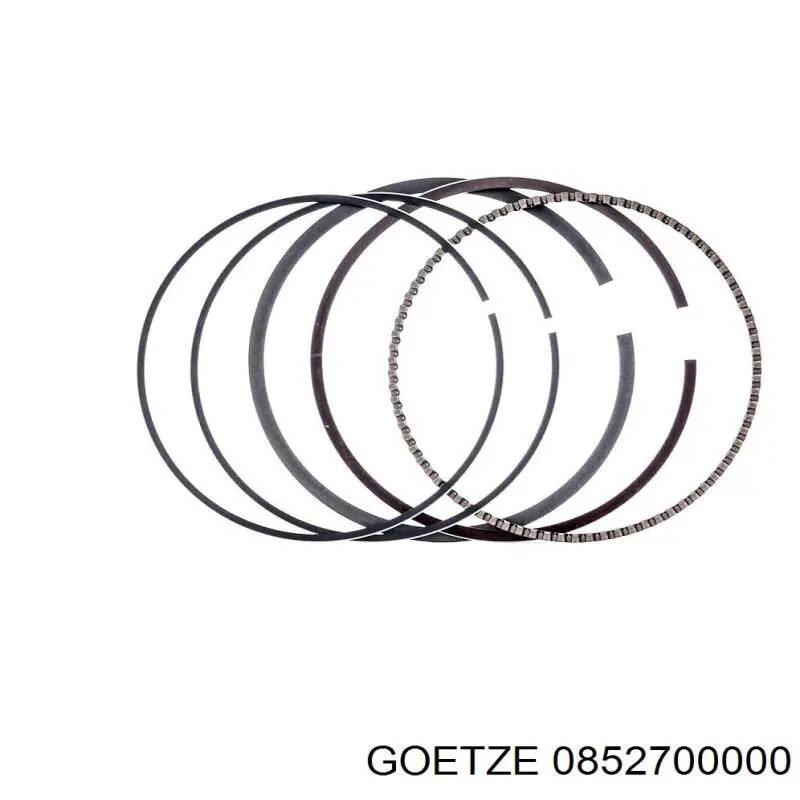 Кольца поршневые комплект на мотор, STD. Goetze 0852700000