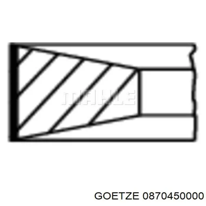 Кольца поршневые STD на 1 цилиндр Goetze 0870450000 цена, от 17.16 USD