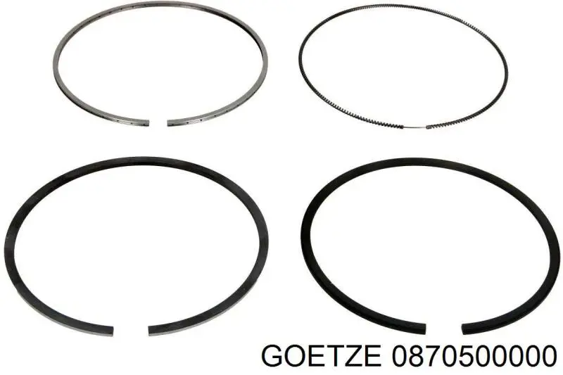 08-705000-00 Goetze кольца поршневые на 1 цилиндр, std.