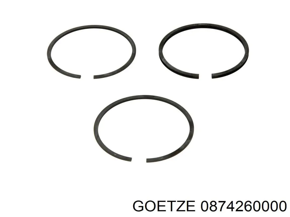 08-742600-00 Goetze кольца поршневые компрессора на 1 цилиндр, std