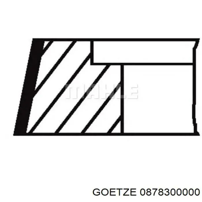 Кольца поршневые STD на 1 цилиндр Goetze 0878300000 цена, от 31.35 USD