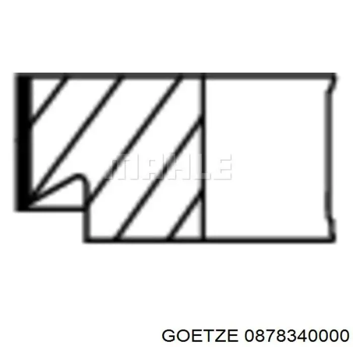 Кольца поршневые STD на 1 цилиндр Goetze 0878340000 цена, от 22.01 USD
