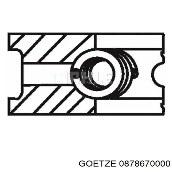 Купить 0878670000 Goetze Стандартные поршневые кольца в комплекте