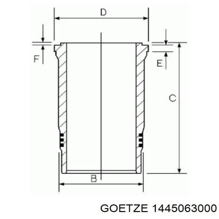 Гильза поршневая MAN 51012010417 цена, от 69.92 USD
