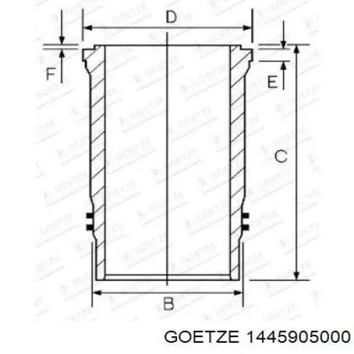 1445905000 Goetze Поршневая гильза