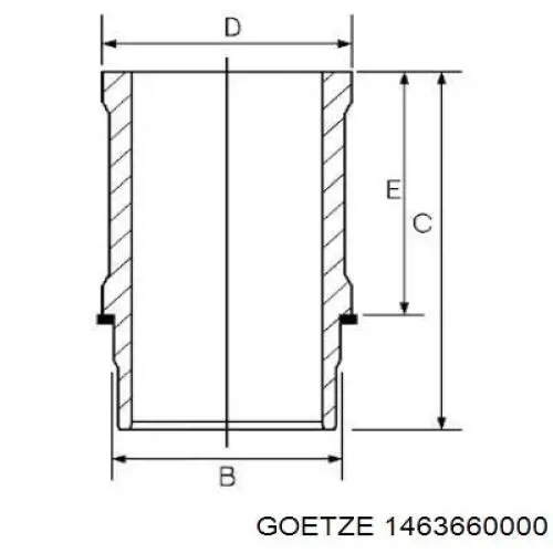 1463660000 Goetze Поршневая гильза