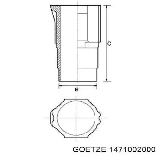  Гильза поршневая Rover 75 