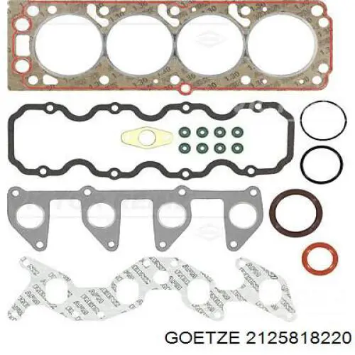 Верхний комплект прокладок двигателя 2125818220 Goetze