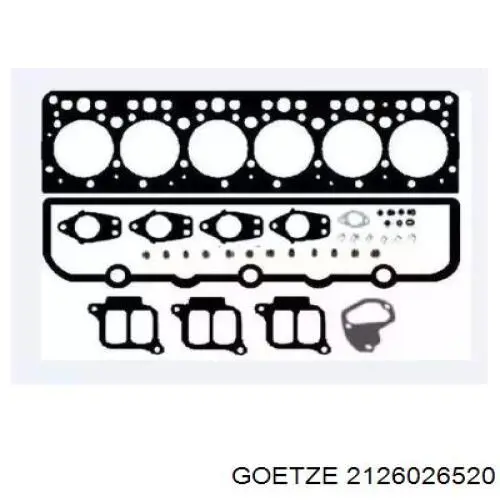 2126026520 Goetze комплект прокладок двигателя верхний