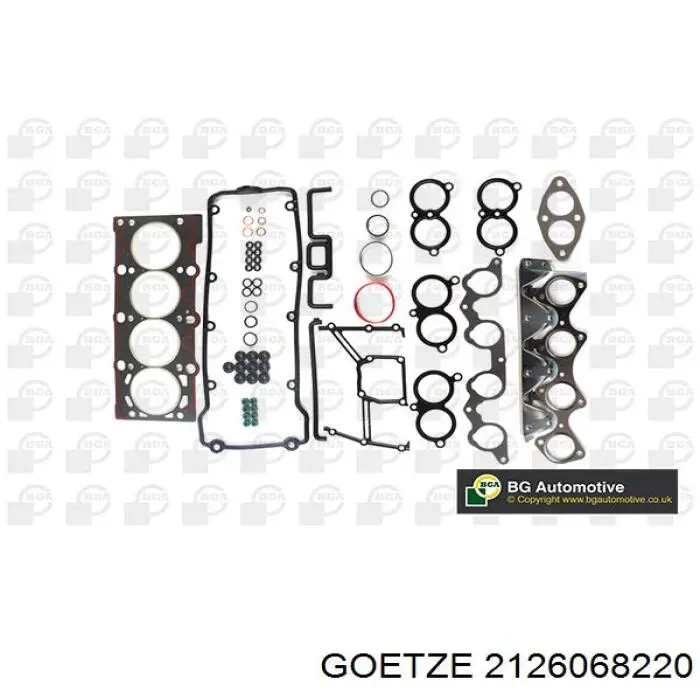 2126068220 Goetze комплект прокладок двигателя верхний