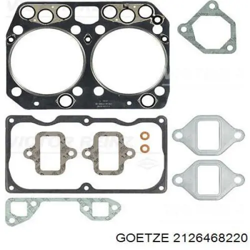 Комплект прокладок двигателя верхний Goetze 2126468220